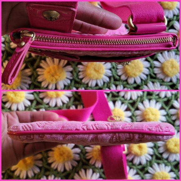 Juicy Couture Pink Crossbody Bag + Keychain Wallet - Picture 4 of 16